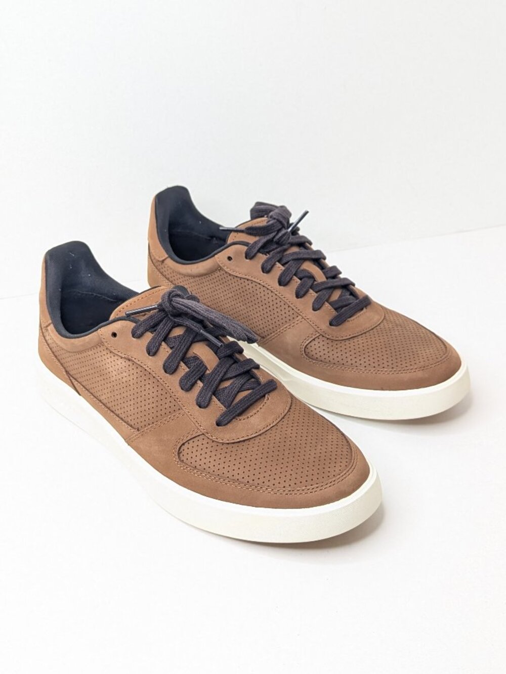 Cole Haan Grand Crosscourt Daily Court Sneakers Brown Leather Men's 10